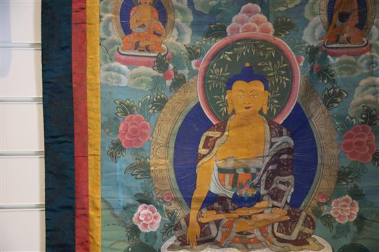 Two thangkhas, Tibet, first half 20th century,